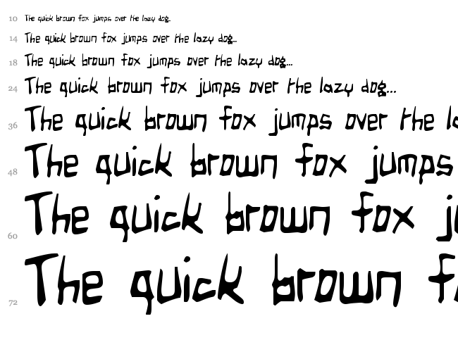 Birdland Aeroplane font waterfall